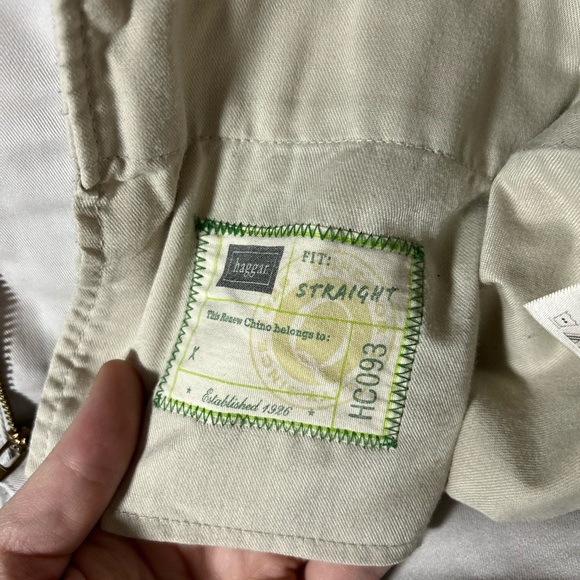 Men’s Haggard Light Khaki Straight Chino, 38x29, with Pockets - Picture 2 of 7